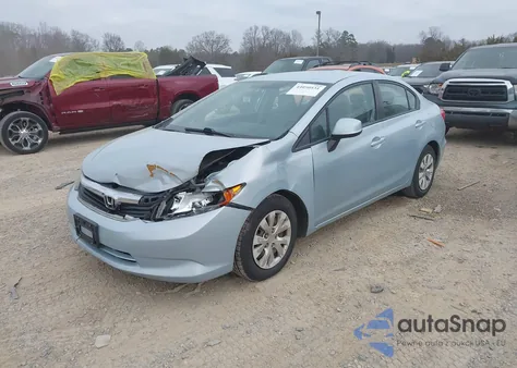 2012 Honda Civic Lx from USA, damaged, VIN 19XFB2F50CE046216